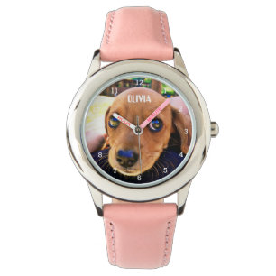 Cute Weiner Dachshund Hund Puppy Animal Girly Kids Armbandsur