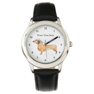 Cute Weiner Dachshund Hund Puppy Animal Girly Kids Armbandsur