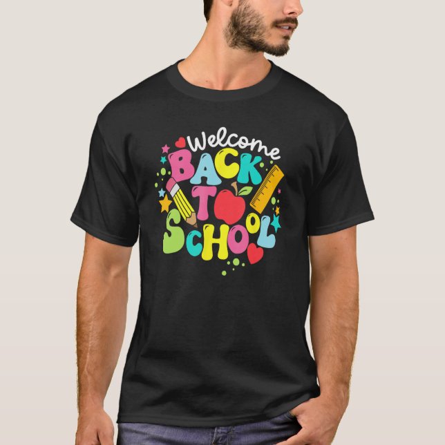 Cute Welcome Back To School Class Teaching Student T Shirt (Framsida)