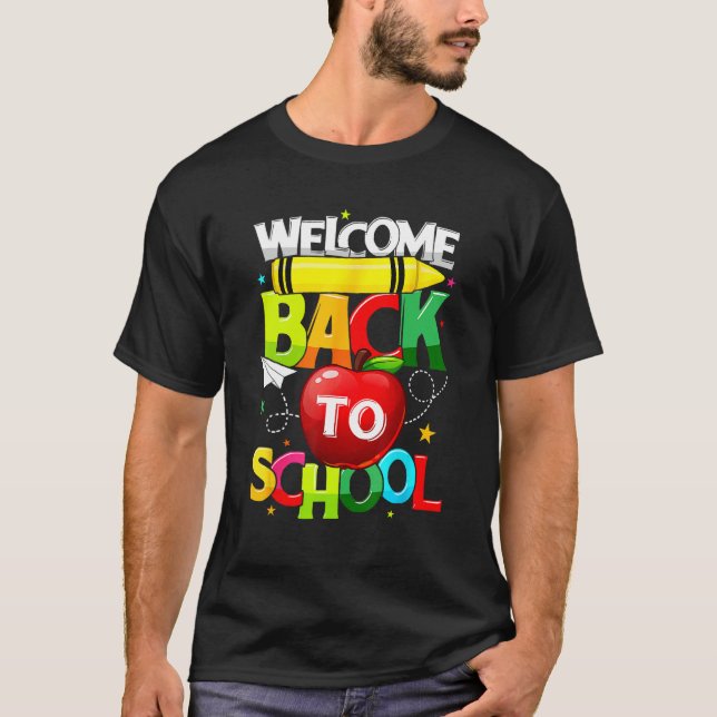 Cute Welcome Back To School  Student Teacher Women T Shirt (Framsida)