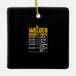 Cute Welder - fet timtaxa | Gått till Welder Julgransprydnad Keramik