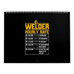 Cute Welder - fet timtaxa Gått till Welder Kalender