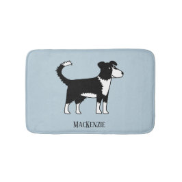 Cute Welsh Gräns Collie Hund Badrumsmatta