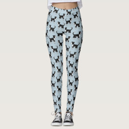 Cute Welsh Gräns Collie Sheep Hund Mönster Leggings