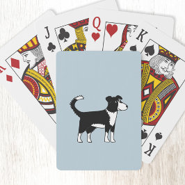 Cute Welsh Gräns Collie Sheepdog Casinokort