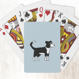 Cute Welsh Gräns Collie Sheepdog Casinokort