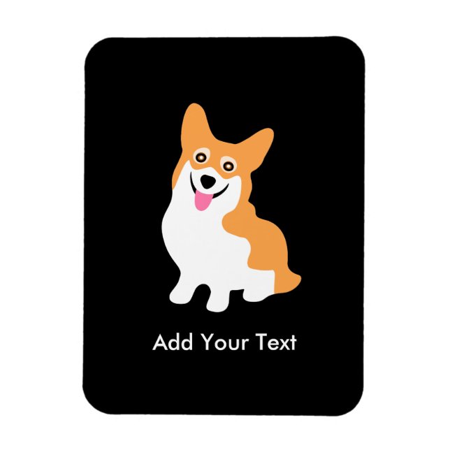 Cute Welsh Pembroke Corgi Puppy Magnet (Vertikal)
