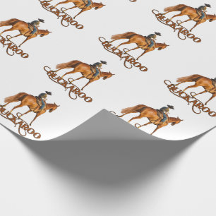 Cute Western Buckaroo Little Cowboy Presentpapper