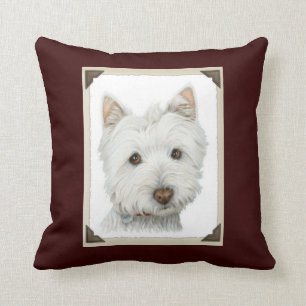 Cute Westie Hund MoJo Pillow Kudde