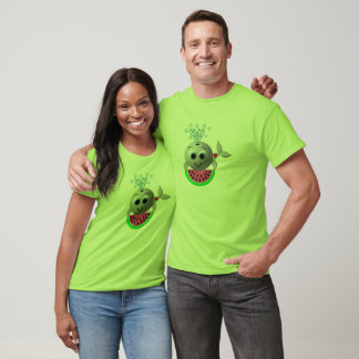 Cute Whale and Watermelon T Shirt
