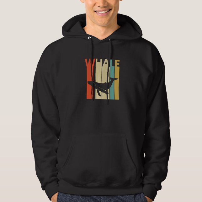 Cute Whale Animal Hoodie (Framsida)