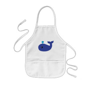 Cute Whale Barnförkläde