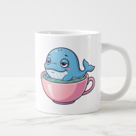 Cute Whale i Tekopp Jumbo Mugg