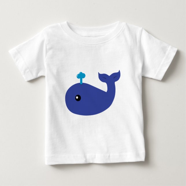 Cute Whale Infant T-Shirt (Framsida)