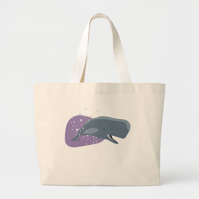 Cute Whale Jumbo Tygkasse (Framsidan)