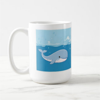 Cute Whale Kaffemugg