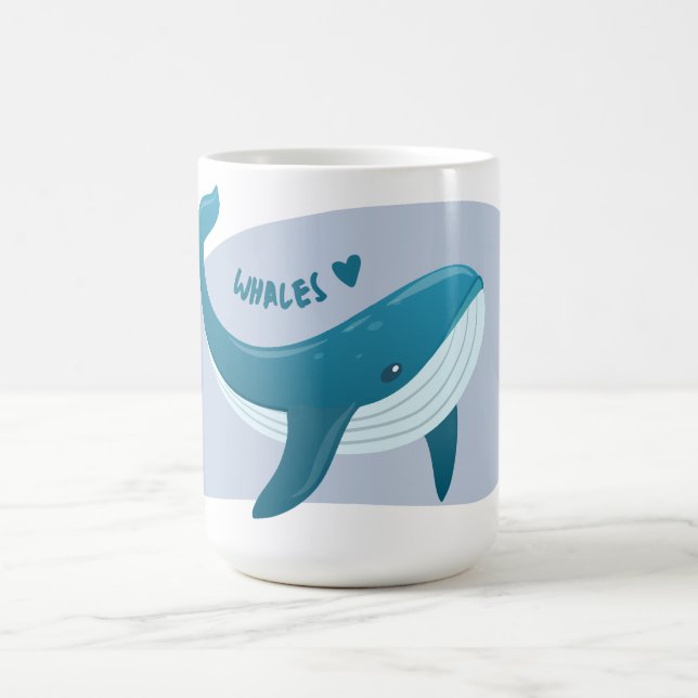 Cute Whale Kaffemugg (Center)