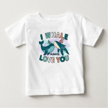 Cute Whale Kärlek Pun Shirt för Baby