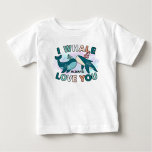 Cute Whale Kärlek Pun Shirt för Baby T