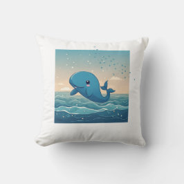 Cute Whale Kudde