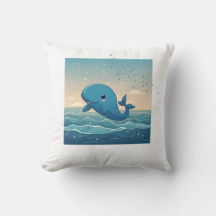 Cute Whale Kudde