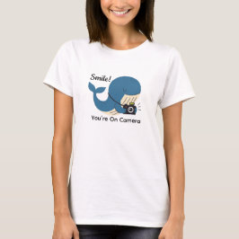 Cute Whale med kamera T Shirt