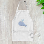 Cute Whale med Vatten Stänk Adsible Animal Förkläde<br><div class="desc">Tillsätt lite personlighet till matlagningen eller vagningen med den här söta tecknaden valplattan. Den har en leende val med vatten-spout i roligten och är perfekt för roligt i köket,  BBQ-projekt eller kreativ-projekt. En lekfull och praktisk gåva till havets älskare,  hemköksmästare,  eller någon som njuter av det lättskrämda stil.</div>