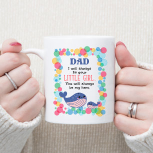 Cute Whale Pappa, jag kommer alltid att vara din l Kaffemugg