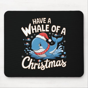 Cute Whale Santa Ocean Animal Lover Holi Musmatta