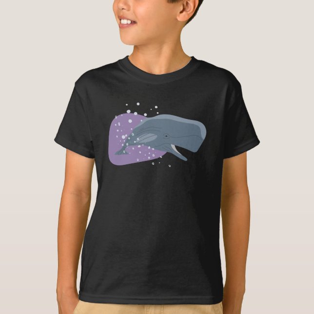 Cute Whale T Shirt (Framsida)