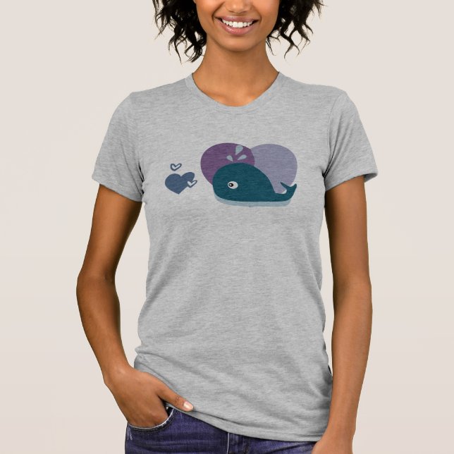 Cute Whale T Shirt (Framsida)