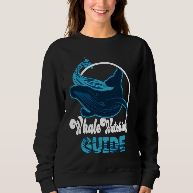 Cute whale watching Guide T Shirt (Framsida)