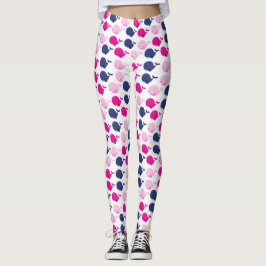 Cute Whales, Mönster av valar, havsdjur Leggings