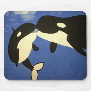 Cute Whales Mouse Pad Musmatta