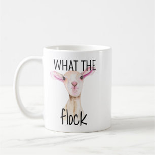 Cute What Flock Lamb Sheep Kaffemugg