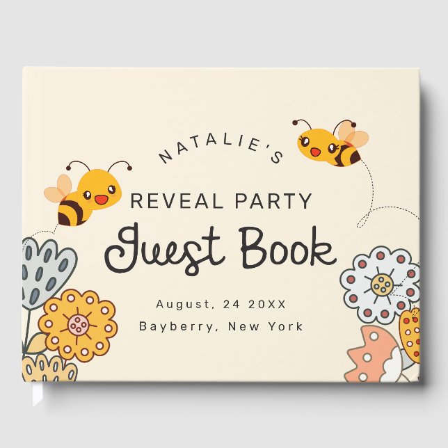 Cute What will be Gender Reveal Party? Gästböcker (Framsida)