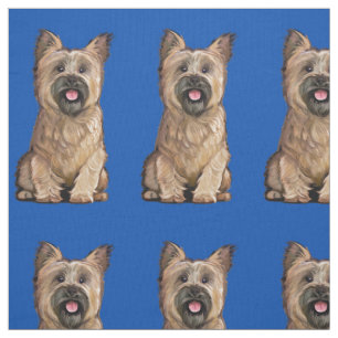 Cute Wheaten Cairn Terrier Fabric Tyg