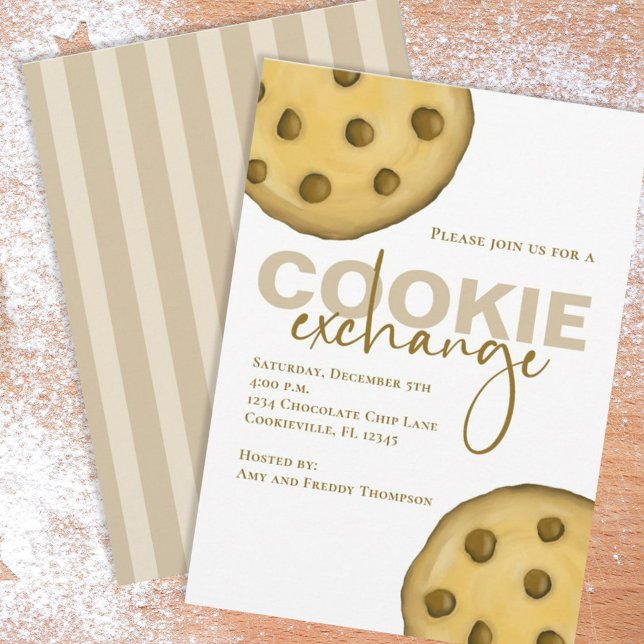 Cute Whimised Chocolate Chip Cookie Kitc Inbjudningar (Skapare uppladdad)