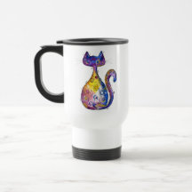 Cute Whimsic Colorful Cat