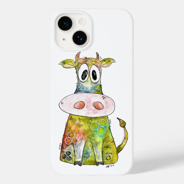 Cute Whimsic Colorful Cow (Baksida)