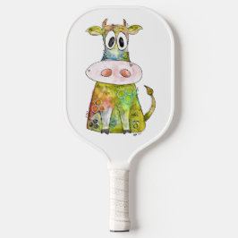 Cute Whimsic Colorful Cow
