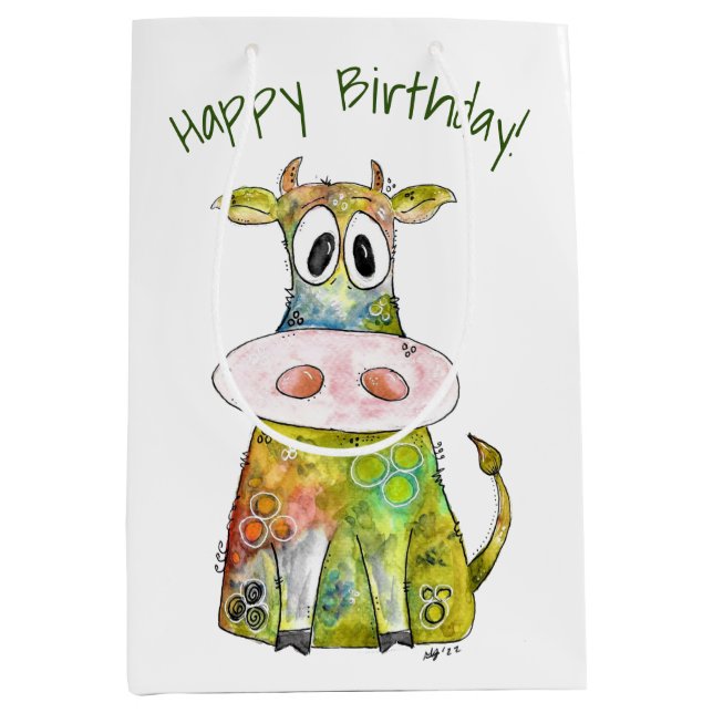 Cute Whimsic Colorful Cow (Framsidan)