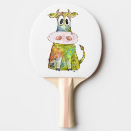 Cute Whimsic Colorful Cow Pingisracket