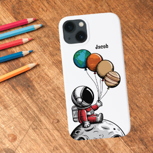Cute Whimsical Astronaut,Planet Rymden,Anpassnings
