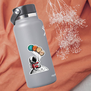 Cute Whimsical Astronaut,Planet Rymden,Anpassnings Klistermärken