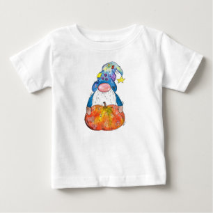 Cute Whimsical Autumn Gnome med Pumpkin T Shirt