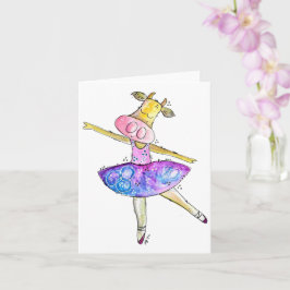 Cute Whimsical Ballerina Cow Kort