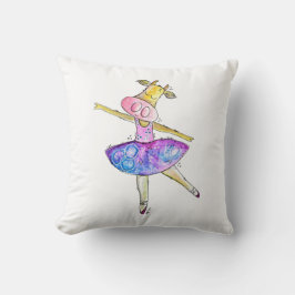 Cute Whimsical Ballerina Cow Kudde