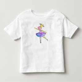 Cute Whimsical Ballerina Cow T Shirt