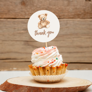 Cute Whimsical Bear Runt Klistermärke